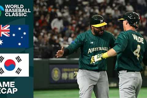 Australia vs. Korea Game Highlights | 2023 World Baseball Classic