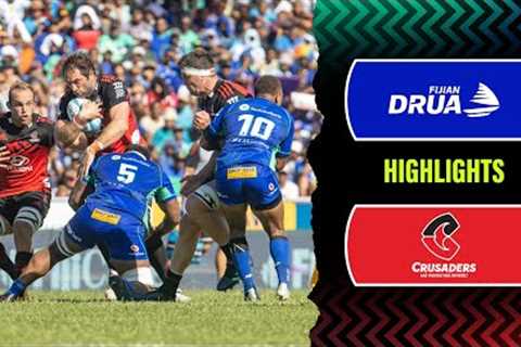 Super Rugby Pacific 2023 | Fijian Drua v Crusaders Rd 3 Highlights