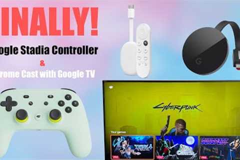FINALLY! CHROME CAST with GOOGLE TV AND STADIA CONTROLLER