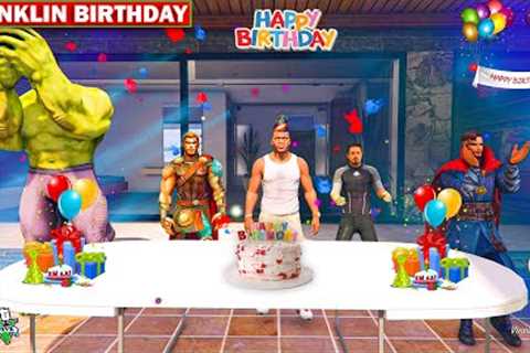 Franklin Birthday Celebration in GTA 5 Hindi | Franklin Birthday Party in GTA 5