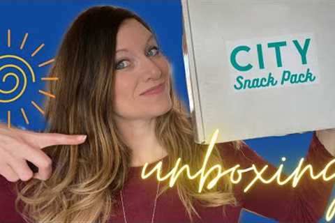 Monthly subscription boxes for Snack Box Lovers:  unboxing City Snack Pack