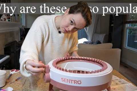 Machine knitter tries the Sentro
