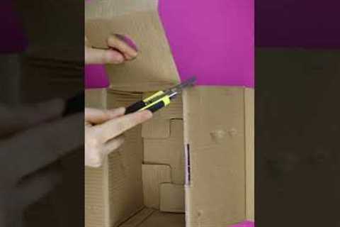 INCREDIBLE CARDBOARD CRAFTS TO MAKE AT HOME || Recycling Projects Hacks !Short#73