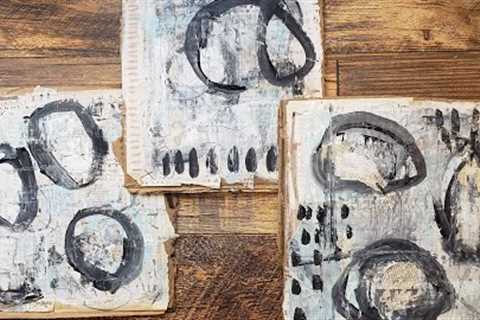 Easy Mixed Media Art Using Common Household Items