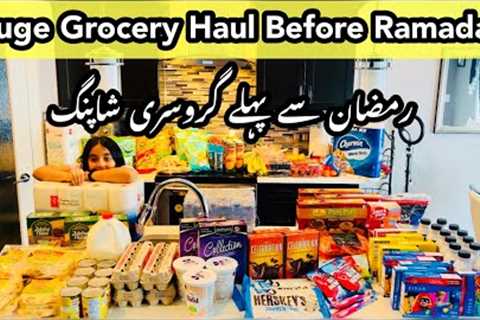 Huge Grocery Haul before Ramadan-Ramadan shopping-Ramadan preparations in  Canada-Pakistani family