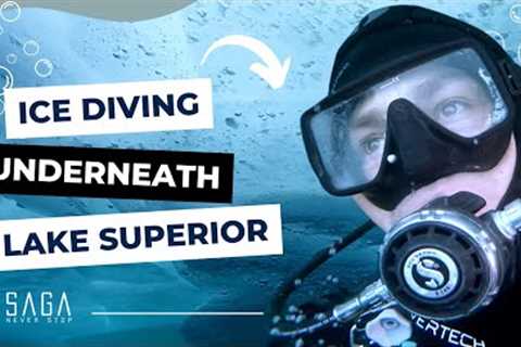 SCUBA Diving under the ICE in Lake Superior!