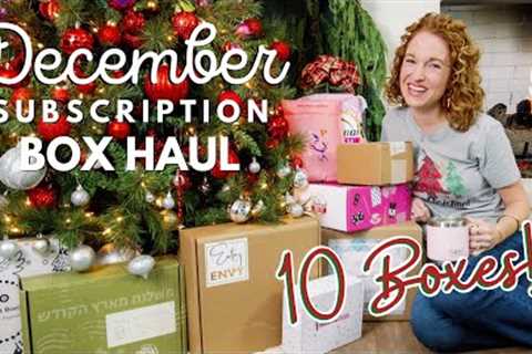 December Monthly Subscription Box Haul 2022 |  10 Great Boxes to See!