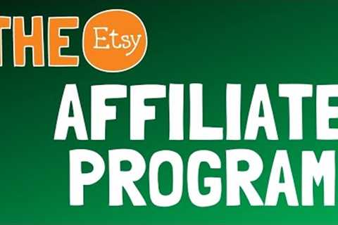 Etsy Affiliate Marketing Program - as a way to make Passive Income by Blogging!