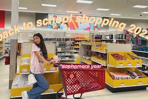 back to school supply shopping 2022 *sophomore year*