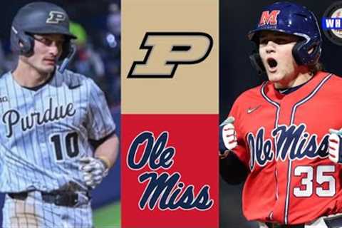 Purdue vs #4 Ole Miss Highlights (Games 1 &amp; 2) | 2023 College Baseball Highlights