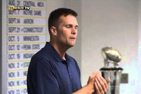 Tom Brady Visits Michigan Athletic Campus