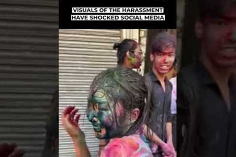 Japanese Woman, On India Tour, Harassed During Holi Celebrations #shorts #viral