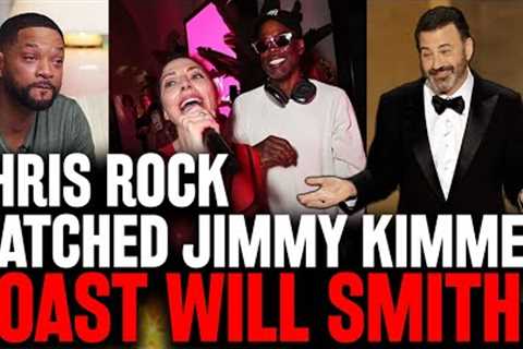 Chris Rock Watches Jimmy Kimmel ROAST Will Smith in 1st Oscars Monologue Since Slap | Academy Awards