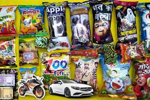 Latest Big Collection of Snacks with free gifts inside unboxing and review