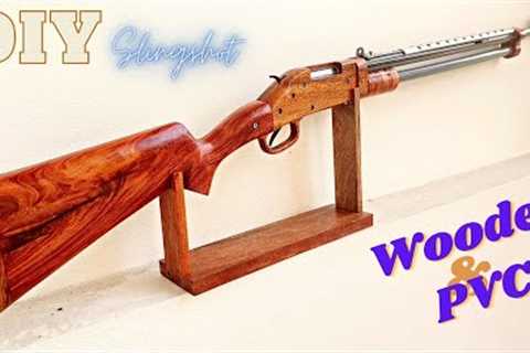 Wooden Art || Great ideas - DIY Slingshot out of wood and beautiful PVC pipes