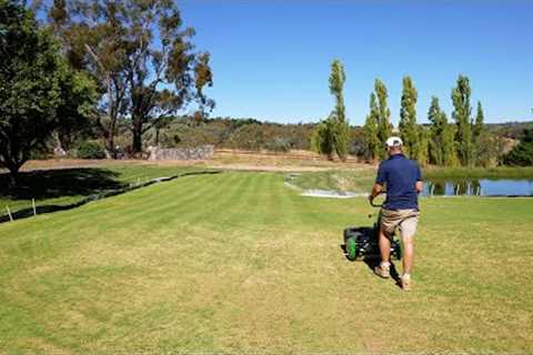 The First Mow On My Golf Green!!