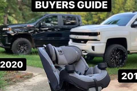 Silverado car seat install and review - 2018 &amp; 2020 Crew Cabs