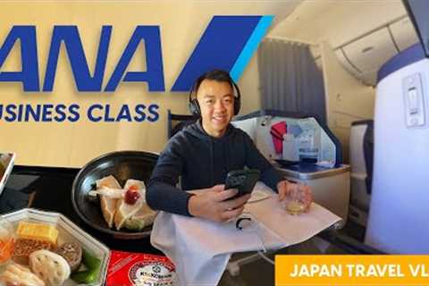 Flying Business Class to Japan on ANA | Japan Travel VLOG