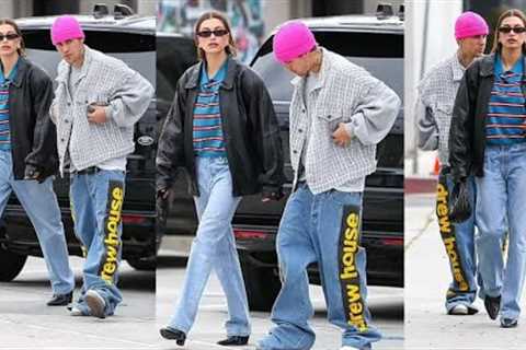 Justin Bieber With Wife Hailey Bieber After Attending Party Vanity Fair Oscars bash in Los Angeles