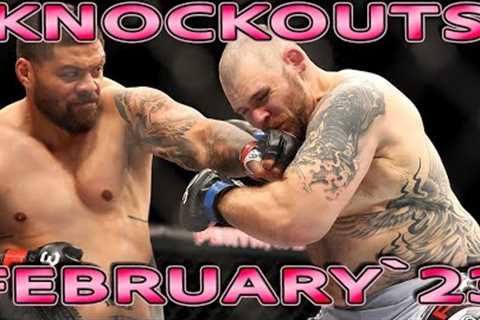 MMA knockouts February 2023