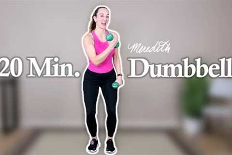 Senior Fitness 20 Min Full Body Dumbbell Workout | Intermediate Level