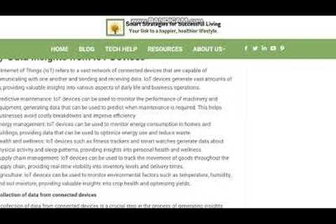 Data insights from IOT devices in 2023 |Tech Sono|