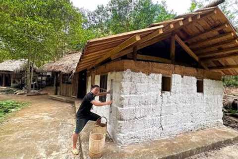 PRIMITIVE SKILLS: Paint the house to protect the earth wall with lime powder