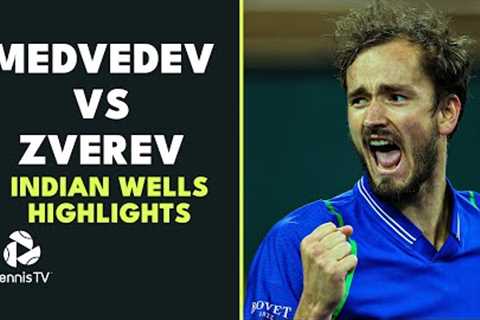 The Match That Had EVERYTHING! Medvedev vs Zverev Epic | Indian Wells 2023 Highlights