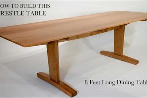 How to Build a White Oak Trestle Table / Dining Table / Woodworking