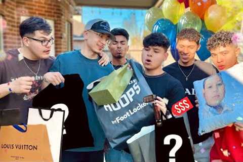 GIVING MY FRIEND 22 GIFTS FOR HIS 22nd BIRTHDAY!!!