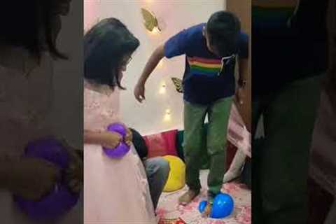 Birthday party games shorts full vlog coming @Ishita7 #ballon game