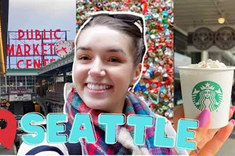 Seattle Travel Vlog: The ORIGINAL STARBUCKS Experience, Shopping at PIKE MARKET, &amp; GUM WALL!!