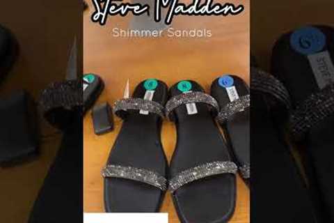 TJ MAXX || STEVE MADDEN Shimmer Sandals Shoes • Shop With Me!