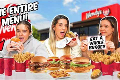 Last To Stop Eating WENDY'S Food WINS!