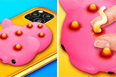 EWWWW🤢 HELP PIGGY TO POP THE PIMPLES || Cheap VS Expensive Parenting Gadgets! DIY Ideas by 123 GO!