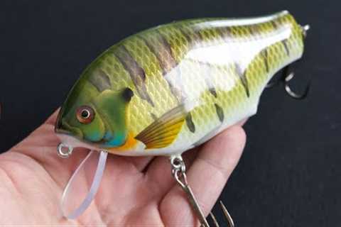 lure making | Bluegill crankbait from MDF board