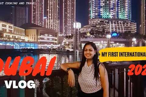 Dubai Vlog | Dubai Mall Downtown, Musical fountain, Aquarium, Food, Hotel Indigo, Flight review 2023