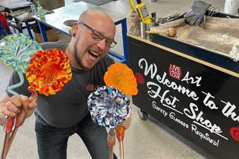 GLASS BLOWING Flowers in Portland, OR!