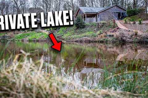 Luxury CARP Fishing on PRIVATE Lake! 🛖