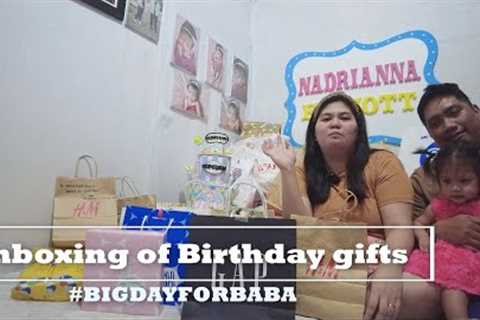 Unboxing of birthday gifts  #bigdayforbaba