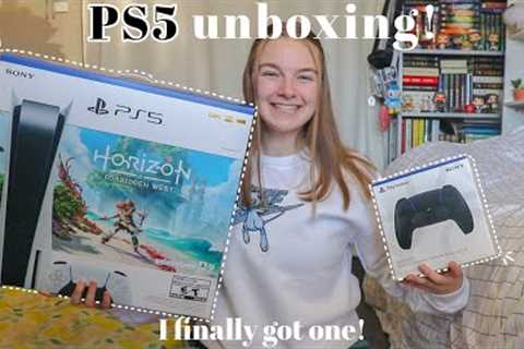 PS5 Unboxing! | console, controller, accessories &amp; games!