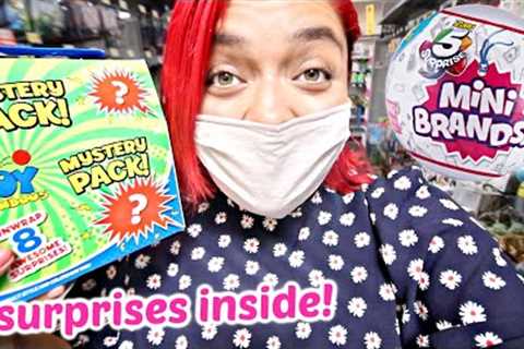 Searching for MINI BRANDS and Unboxing Walmart’s $5 SURPRISE TOY BOX