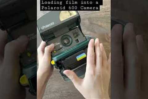 Loading Film into a Polaroid 600 Camera