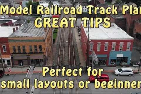 Model Railroad Track Plan GREAT TIPS! Perfect for small layouts &amp; begineers