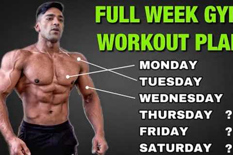 Full Week Gym Workout Plan For Muscle Building &amp; Fat Loss | One vs Two Body Part | Bodybuilding