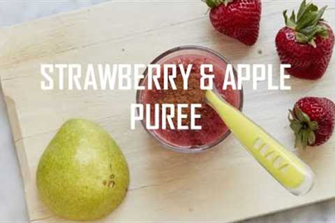 STRAWBERRY &amp; PEAR PUREE | BABY FOOD WEANING RECIPES | BEABA