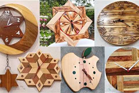 6 Amazingly Perfect Wooden Wall Clock Ideas /// DIY  Art Wooden Clock At Home.
