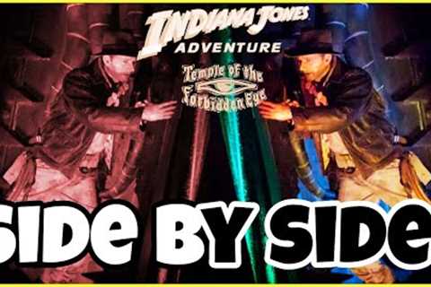 NEW! Indiana Jones Adventure BEFORE &amp; AFTER 2023 Refurbishment! NEW &amp; REMOVED EFFECTS!..