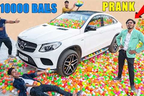10000 Balls in Mercedes Prank on Amit - अमित भाई के होश उड़ गए | 100% Real &amp; Crazy