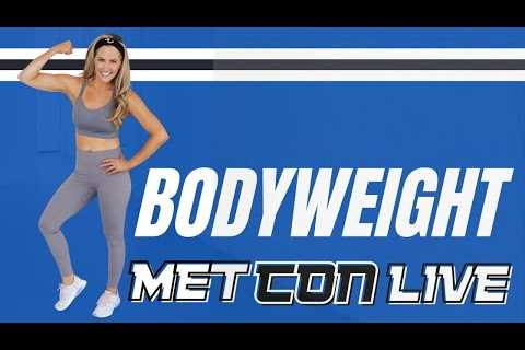 30-Minute Bodyweight Metcon Workout - LIVE with Amy